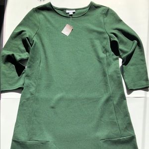 NWT J Jill Ponte Dress emerald green size XS NEW!